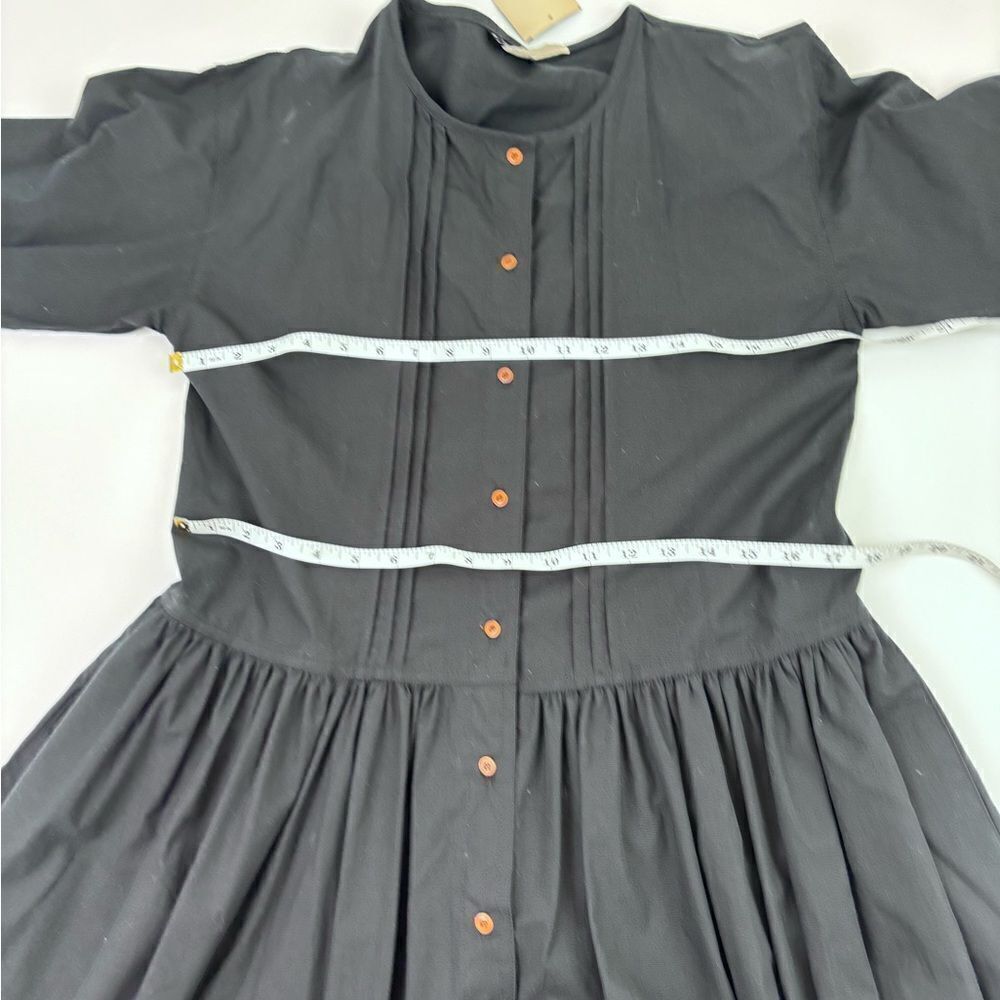 Vintage The J. Peterman Company Cotton Black Amish Dress Nwt — image 7 of 8